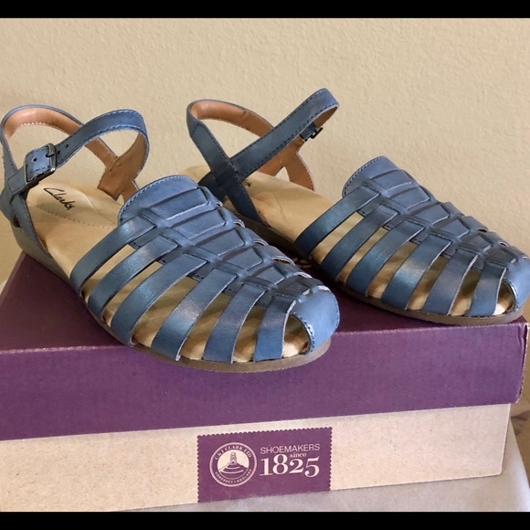 Clarks Shoes - Clarks Jaina Rouge Blue Sandals US 8 1/2 W